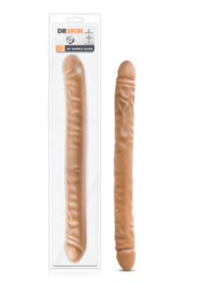 dr. skin 18 inch double dildo mocha