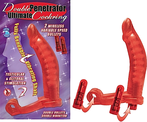 double penetrator ultimate cockring red