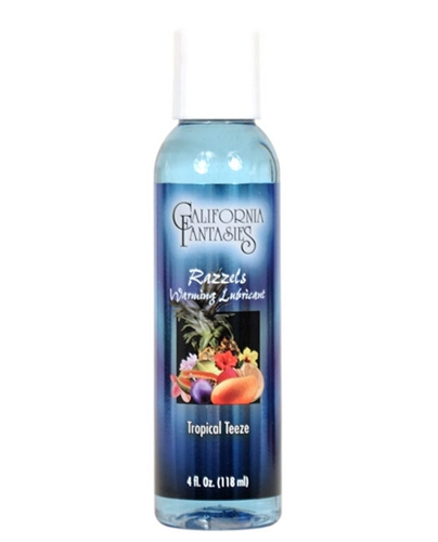 razzels warming lubricant tropical teeze 4 oz. bottle