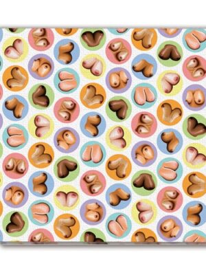 mini boobs napkins 8 pack