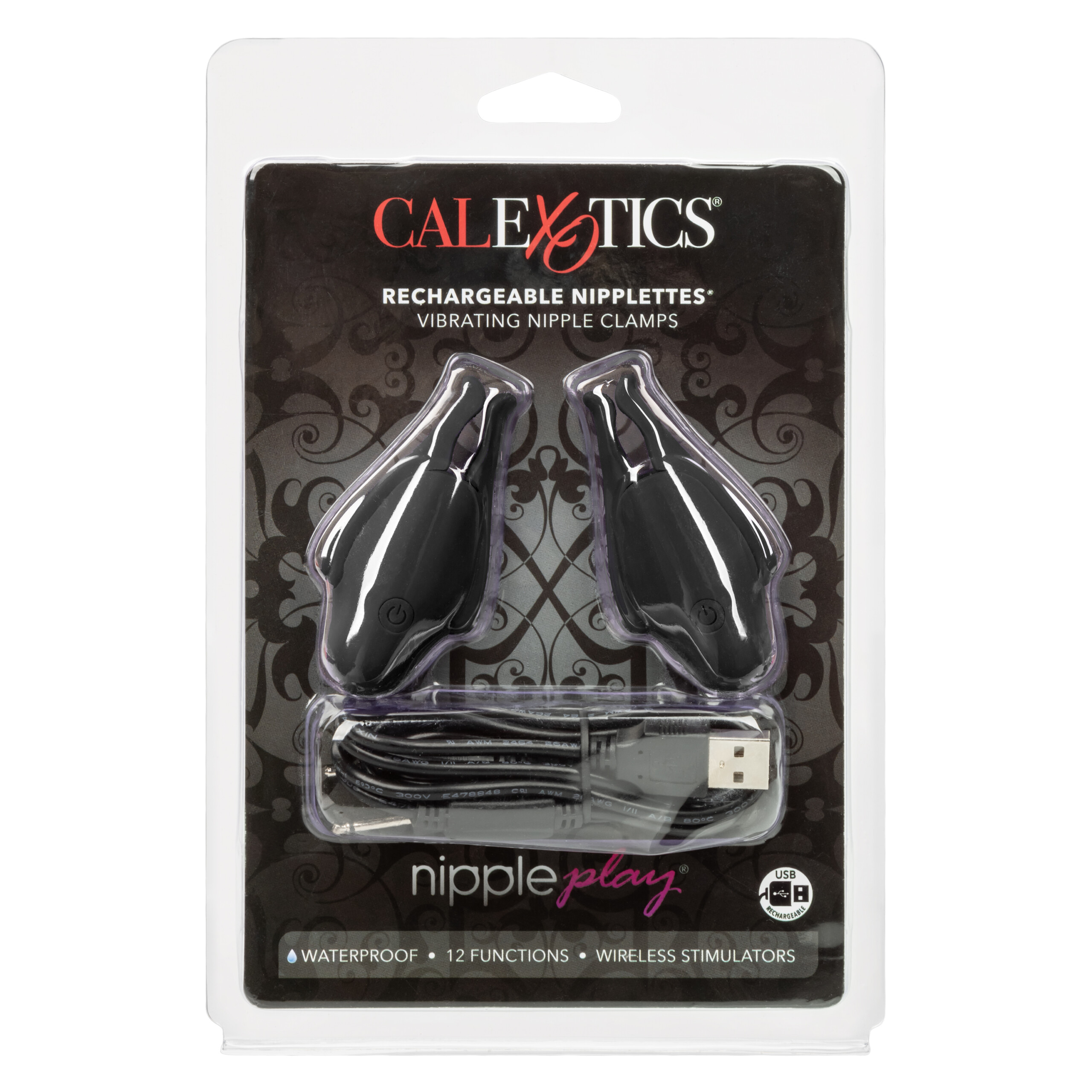 nipple play rechargeable nipplettes black