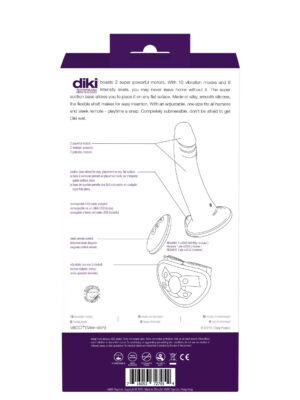 diki rechargeable vibrating dildo with harness deep purple diki rechargeable vibrating dildo with harness deep purple