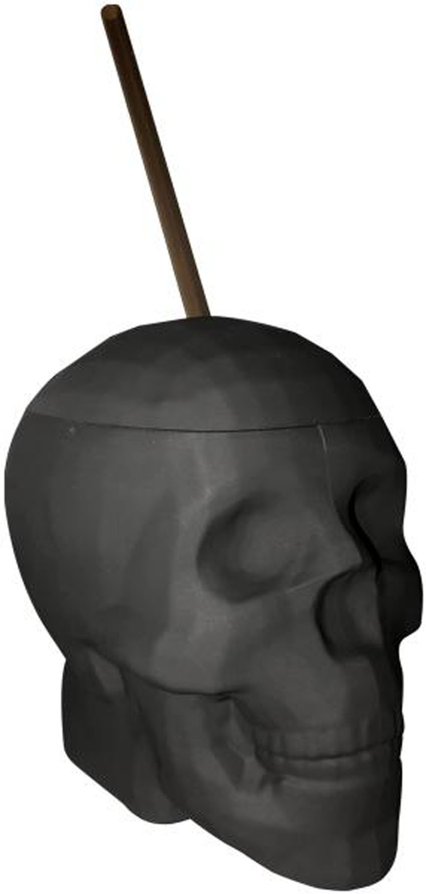 black matte skull cup 22 oz