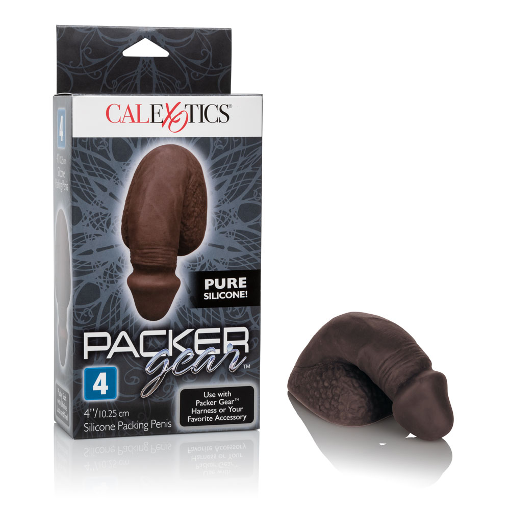 packer gear 4" silicone packing penis black packer gear 4" silicone packing penis black
