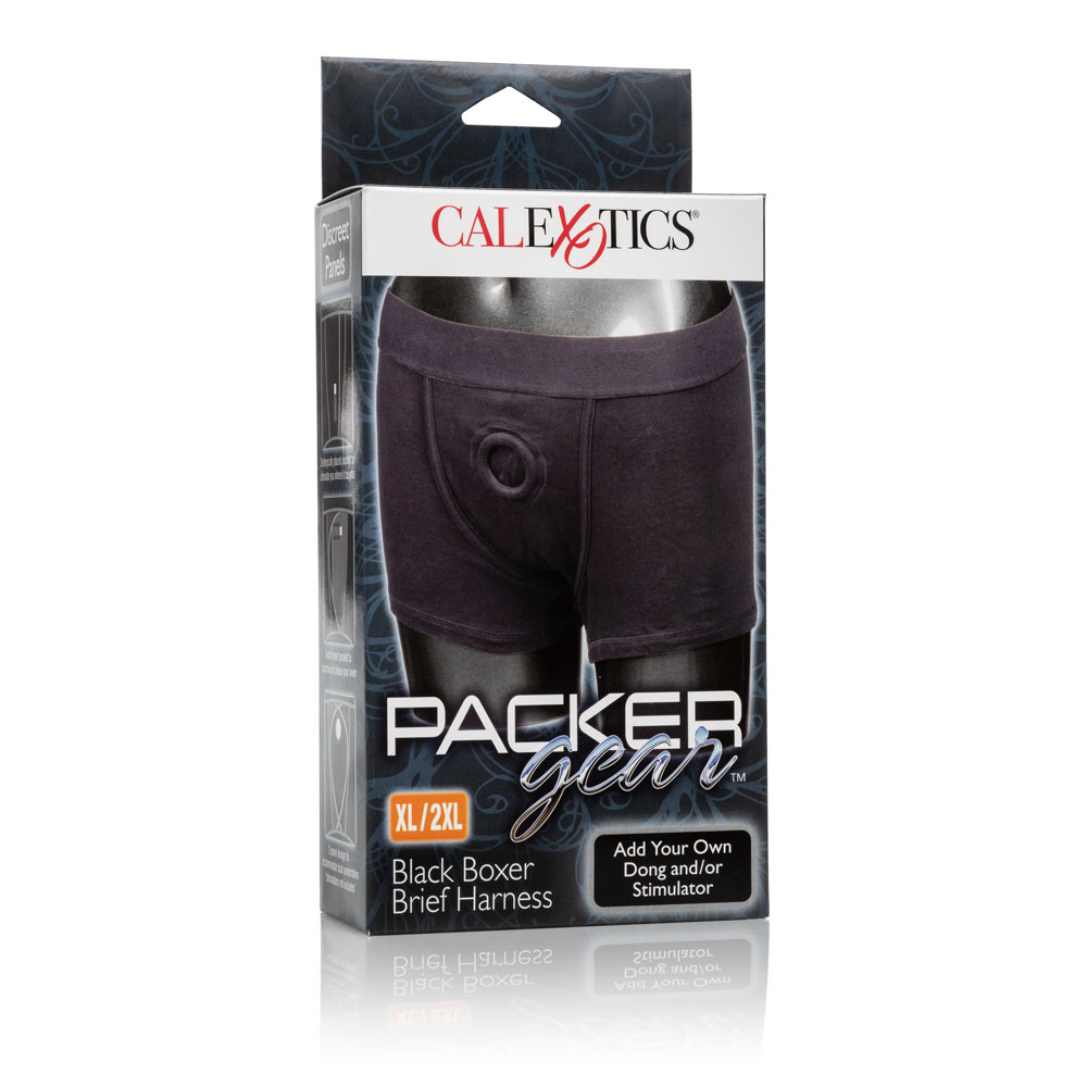 packer gear black boxer brief harness xl/2xl