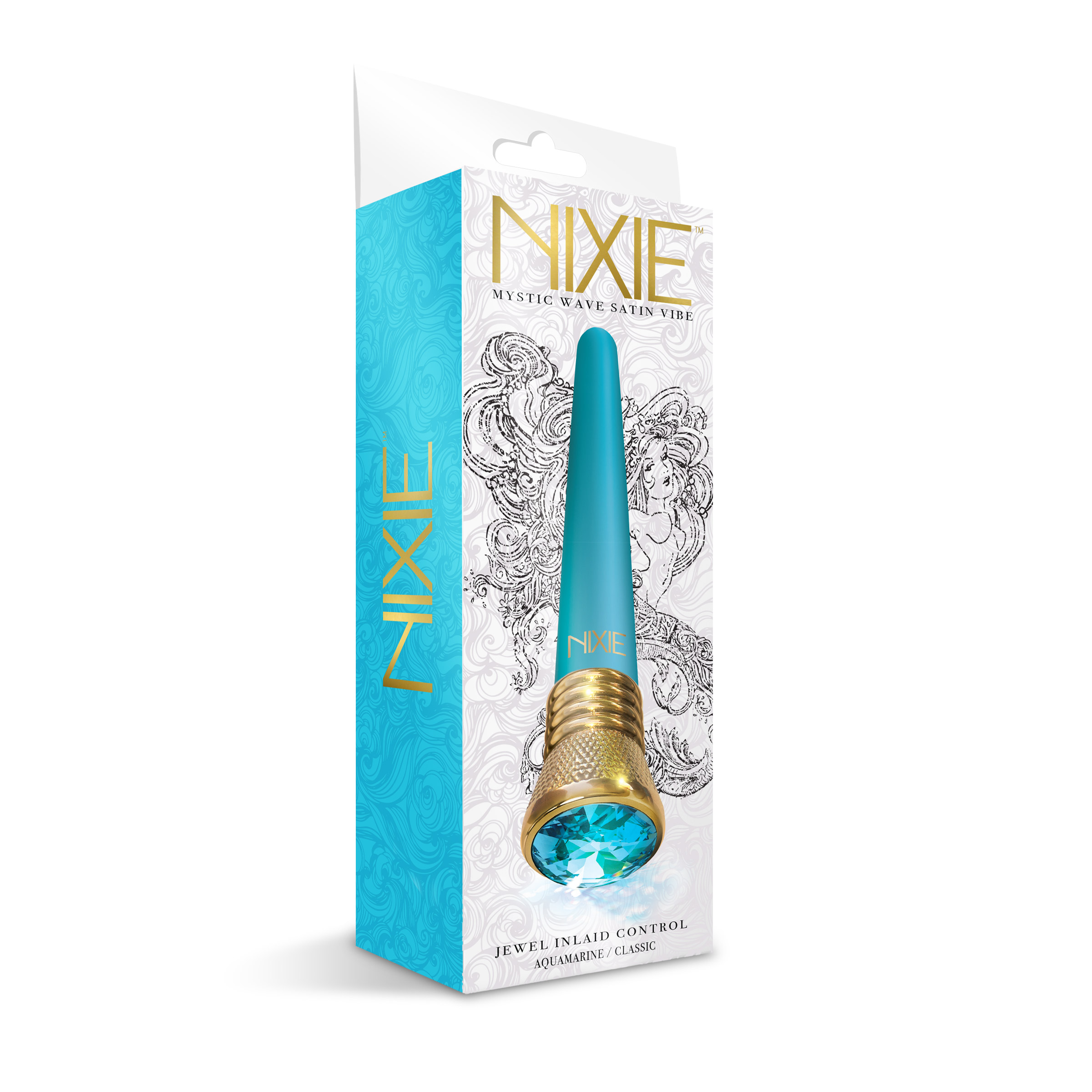nixie jewel satin classic vibe 10 function aquamarine nixie jewel satin classic vibe 10 function aquamarine
