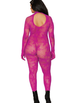bodystocking with finger gloves queen size azalea