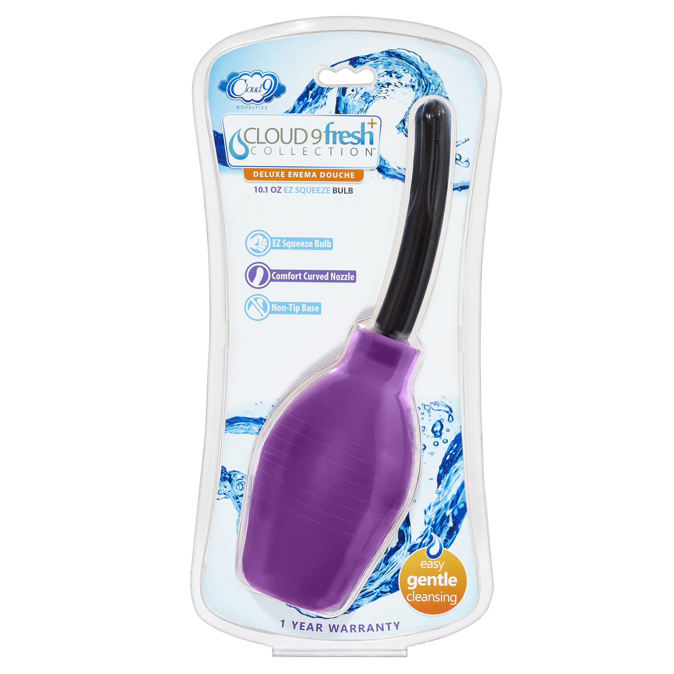 fresh plus deluxe enema douche 10.1 oz ez squeeze bulb