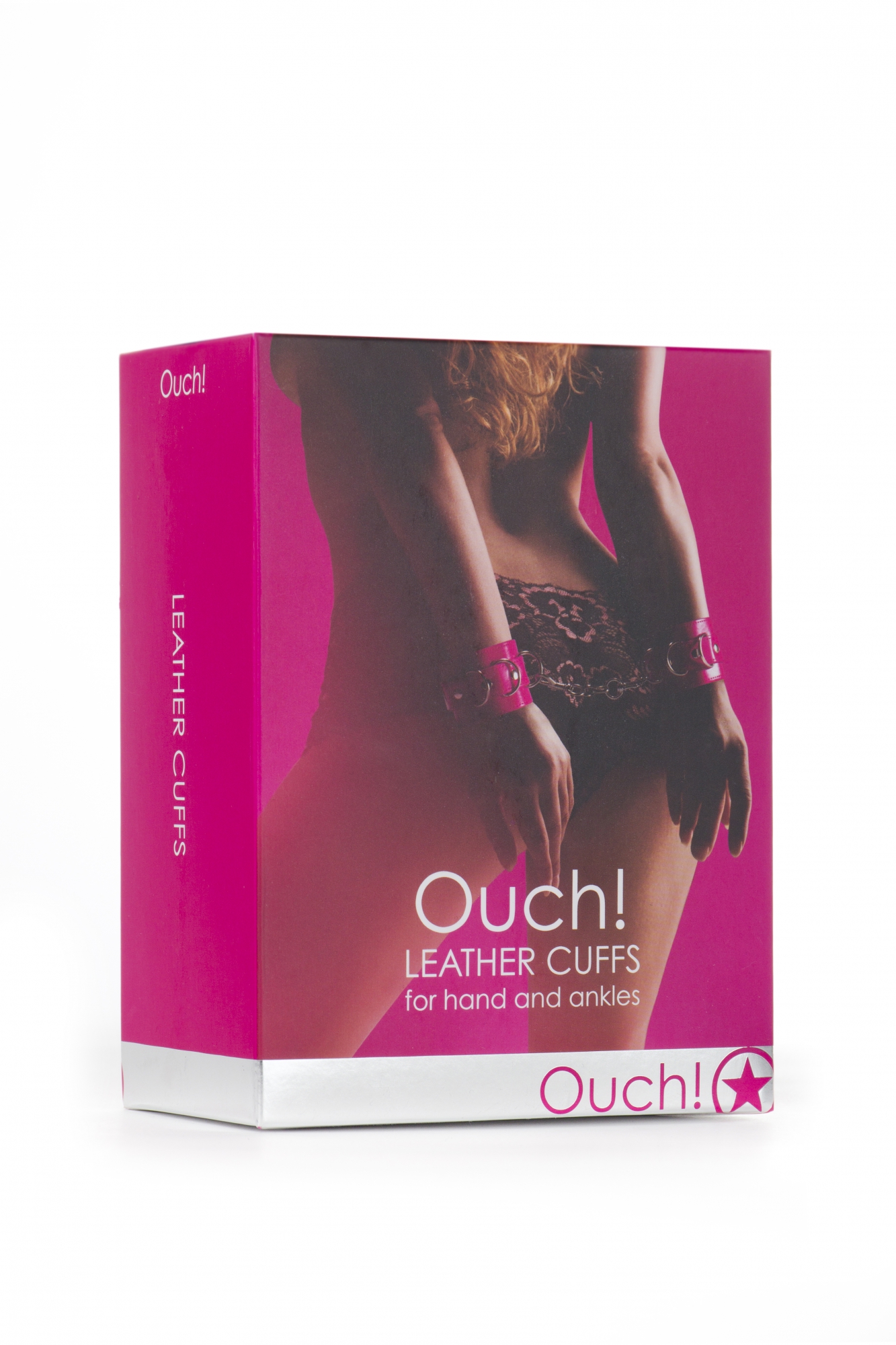 leather cuffs for hands and ankles pink