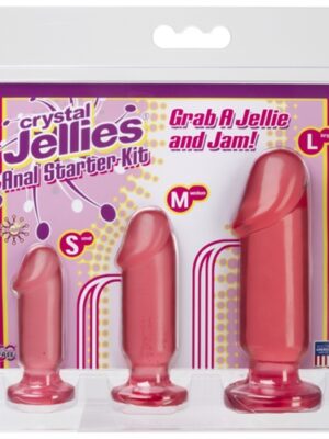 crystal jellies anal starter kit pink