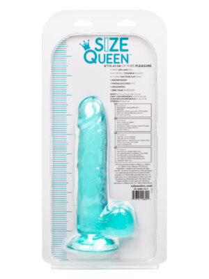 size queen 6 inch 15.25 cm blue