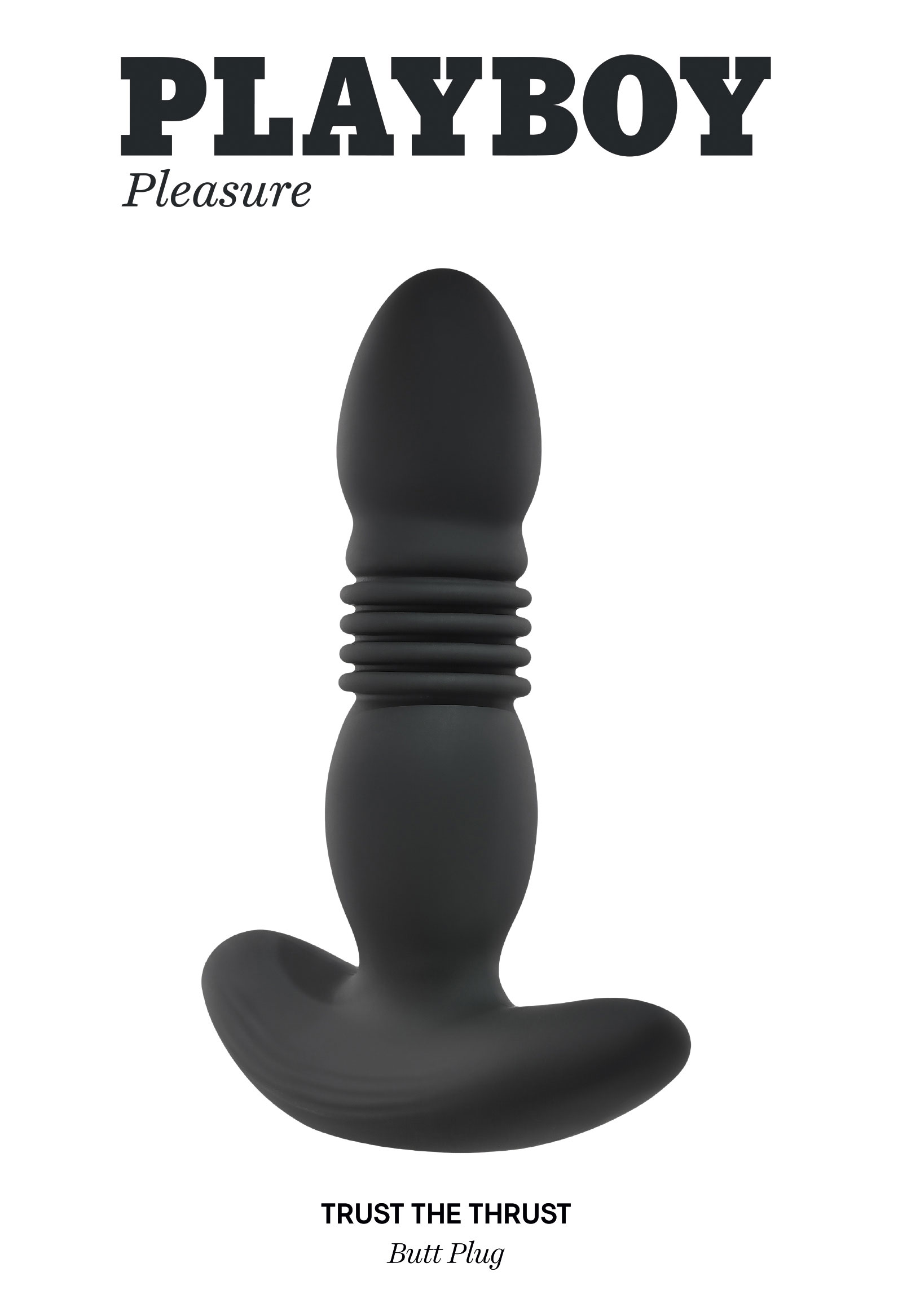 playboy pleasure trust the thrust butt plug black