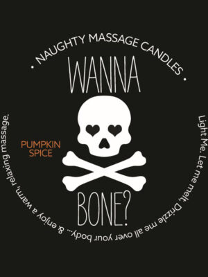 naughty massage candle wanna bone pumpkin spice