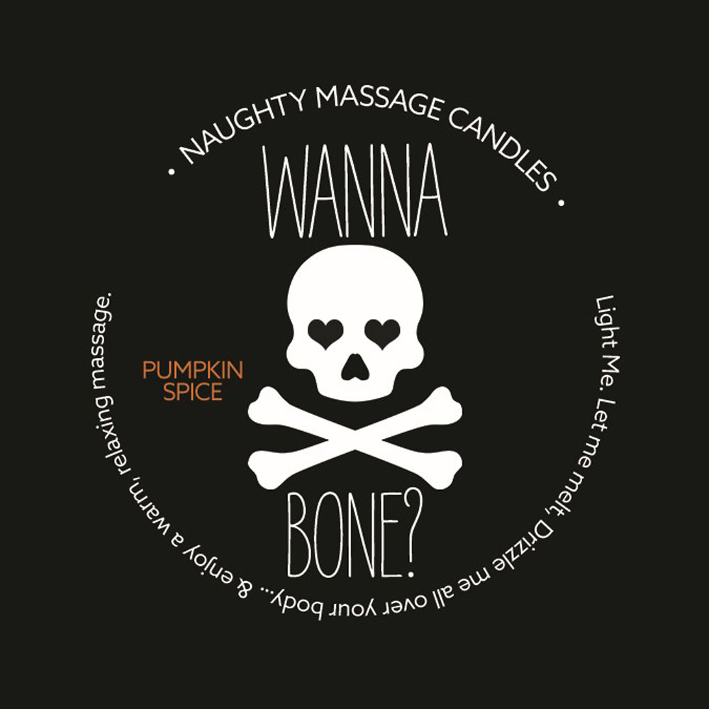 naughty massage candle wanna bone pumpkin spice