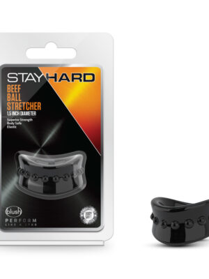 stay hard beef ball stretcher 1.5 inch diameter black