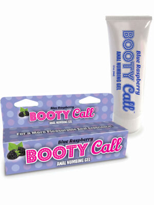 booty call anal numbing gel 1.5 oz blue raspberry