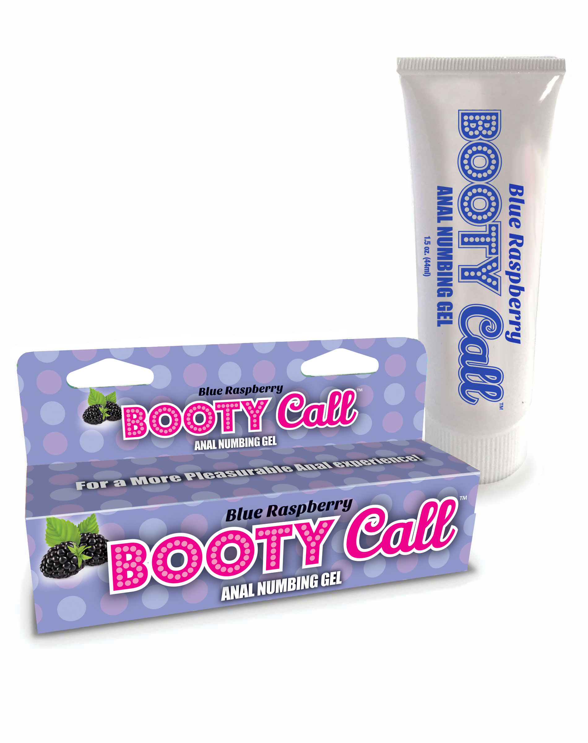 booty call anal numbing gel 1.5 oz blue raspberry