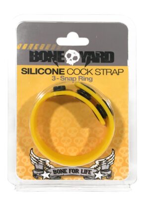 boneyard silicone cock strap 3 snap ring yellow boneyard silicone cock strap 3 snap ring yellow