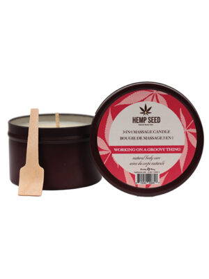 hemp seed 3 in 1 massage candle working on a groovy thing 6 oz