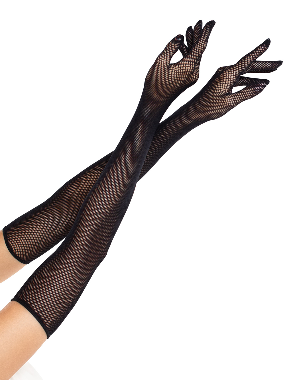 opera length fishnet gloves o/s black