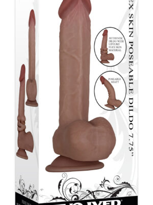 flexskin poseable dildo 7.75 inch dark flexskin poseable dildo 7.75 inch dark