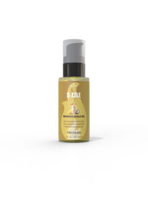 sizzle lips pia colada 2oz edible warming massage gel