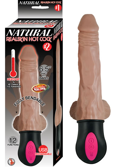 natural realskin hot cock #2 with balls brown