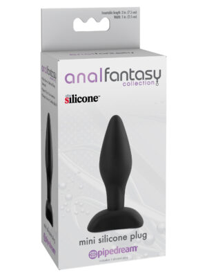 anal fantasy collection mini silicone plug black