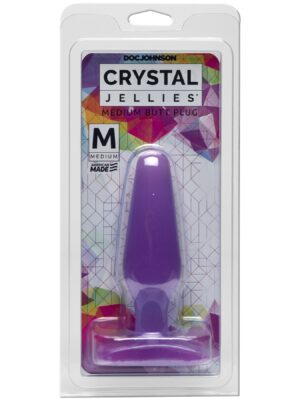 crystal jellies butt plug medium purple