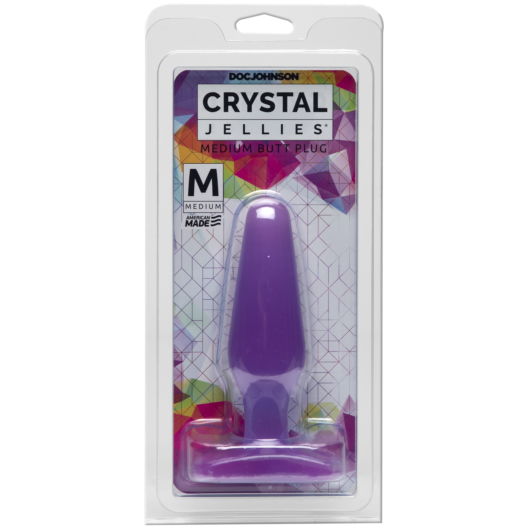 crystal jellies butt plug medium purple