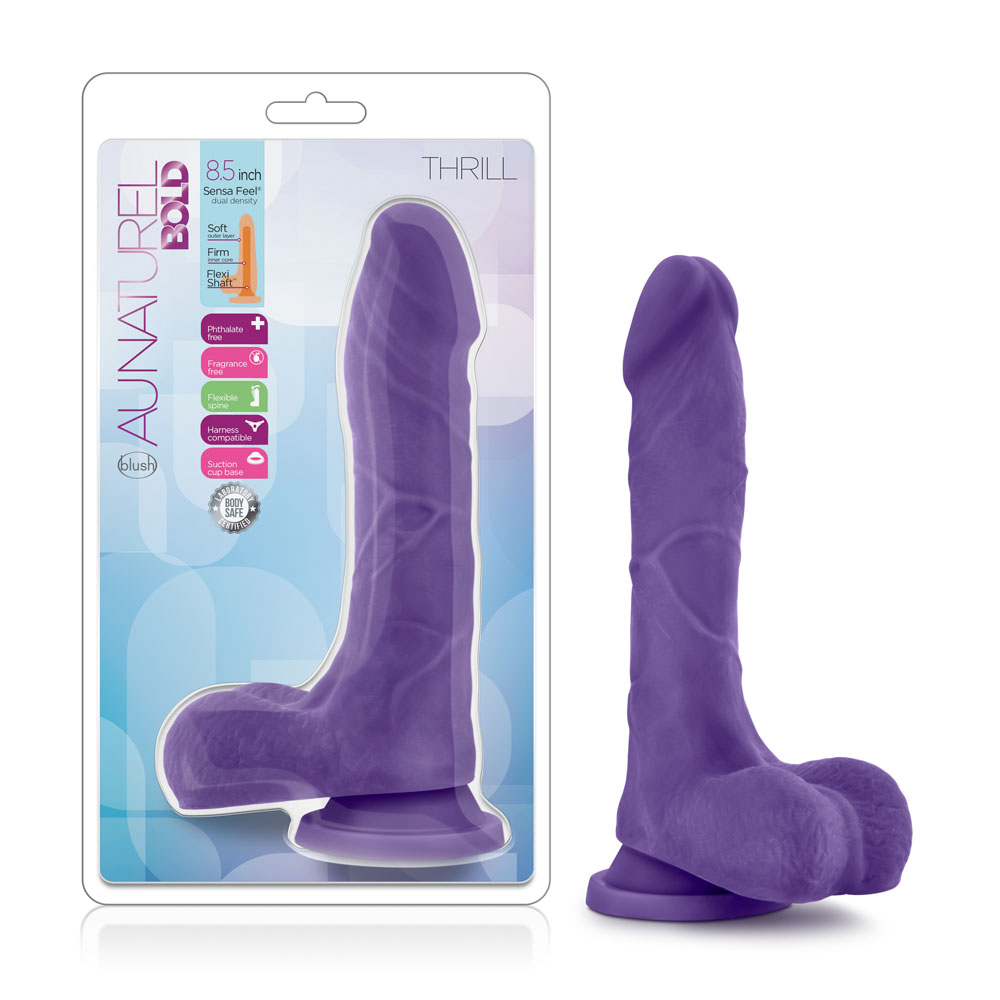 au natural bold thrill 8.5 inch dildo purple au natural bold thrill 8.5 inch dildo purple