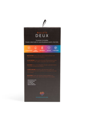 sensuelle double ended deux bullet black sensuelle double ended deux bullet black