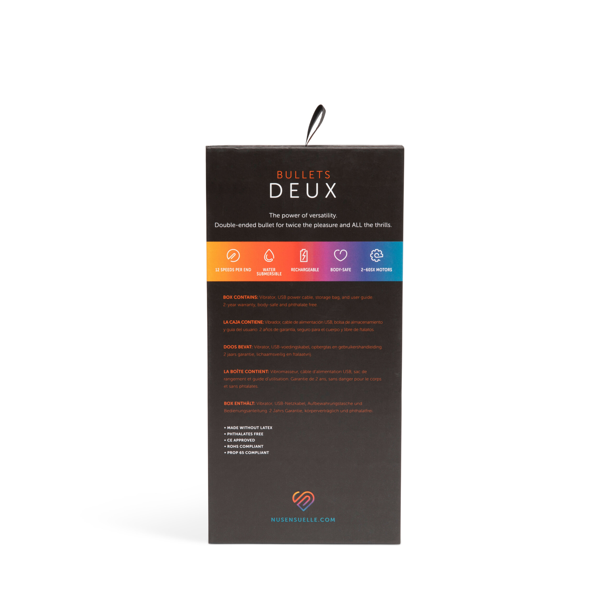 sensuelle double ended deux bullet black