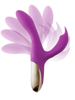 skyler silicone bendable rabbit purple