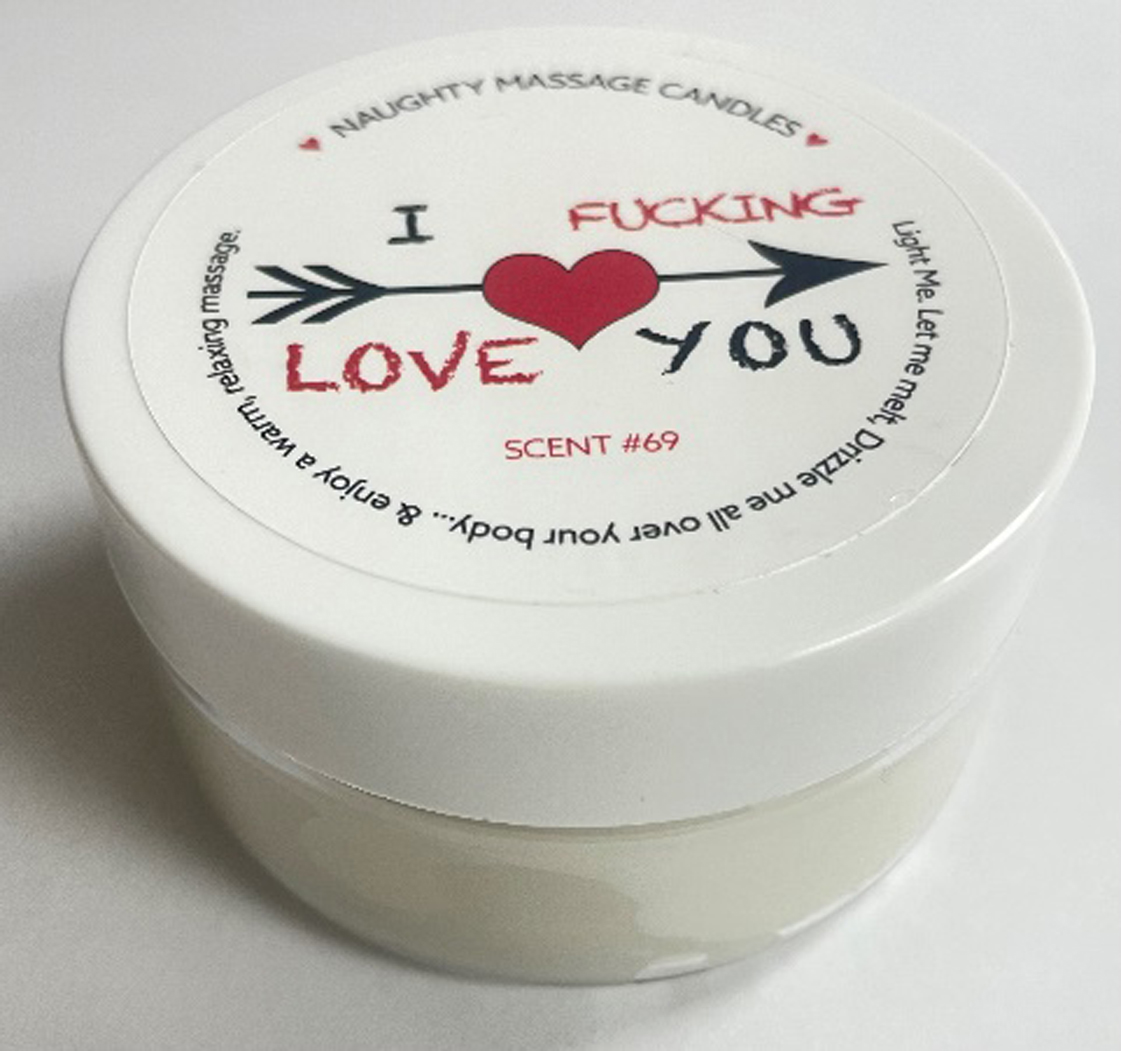 i f ing love you massage candle madagascar vanilla 1.7 oz