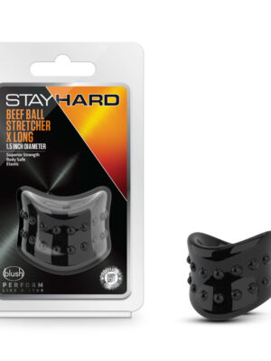 stay hard beef ball stretcher x long 1.5 inch diameter black