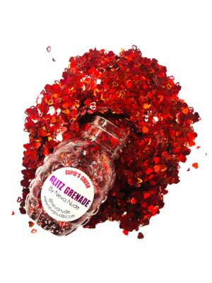 cupid's crush cosmetic glitter glitz grenade keychain in aloe gel cupid's crush cosmetic glitter glitz grenade keychain in aloe gel