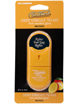 goodhead deep throat spray to go mango .30fl oz