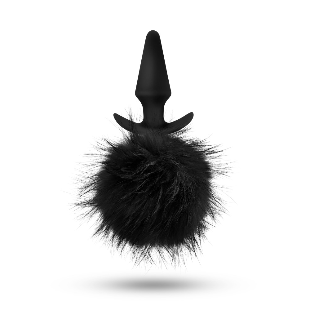 temptasia bunny tail pom plug black