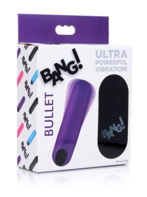 bang vibrating bullet with remote control purple