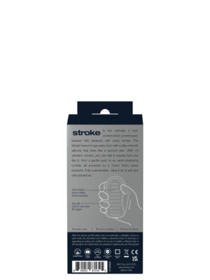 stroke rechargeable vibrating stroker black stroke rechargeable vibrating stroker black