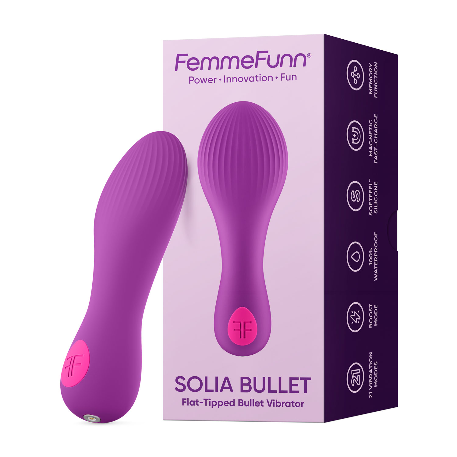 solia bullet flat tipped vibrator purple solia bullet flat tipped vibrator purple