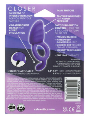 closer intimate rechargeable ring passion purple closer intimate rechargeable ring passion purple