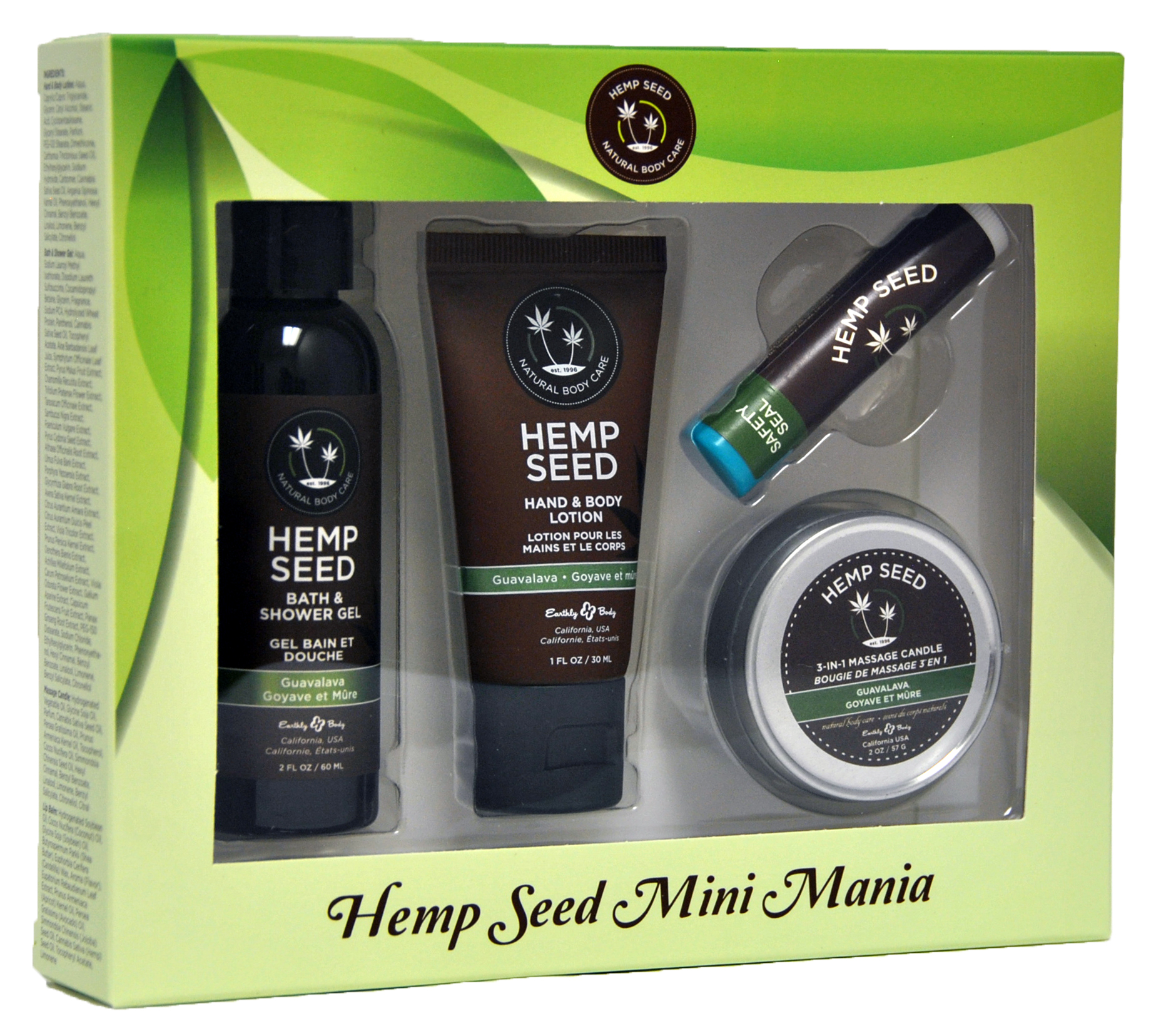 hemp seed mini mania travel set guavalava hemp seed mini mania travel set guavalava