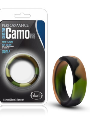 performance silicone camo cock ring green camoflauge performance silicone camo cock ring green camoflauge