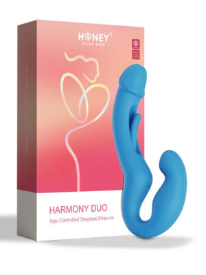harmony duo app controlled strapless strap on blue