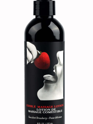 edible massage lotion strawberry 8 fl. oz.