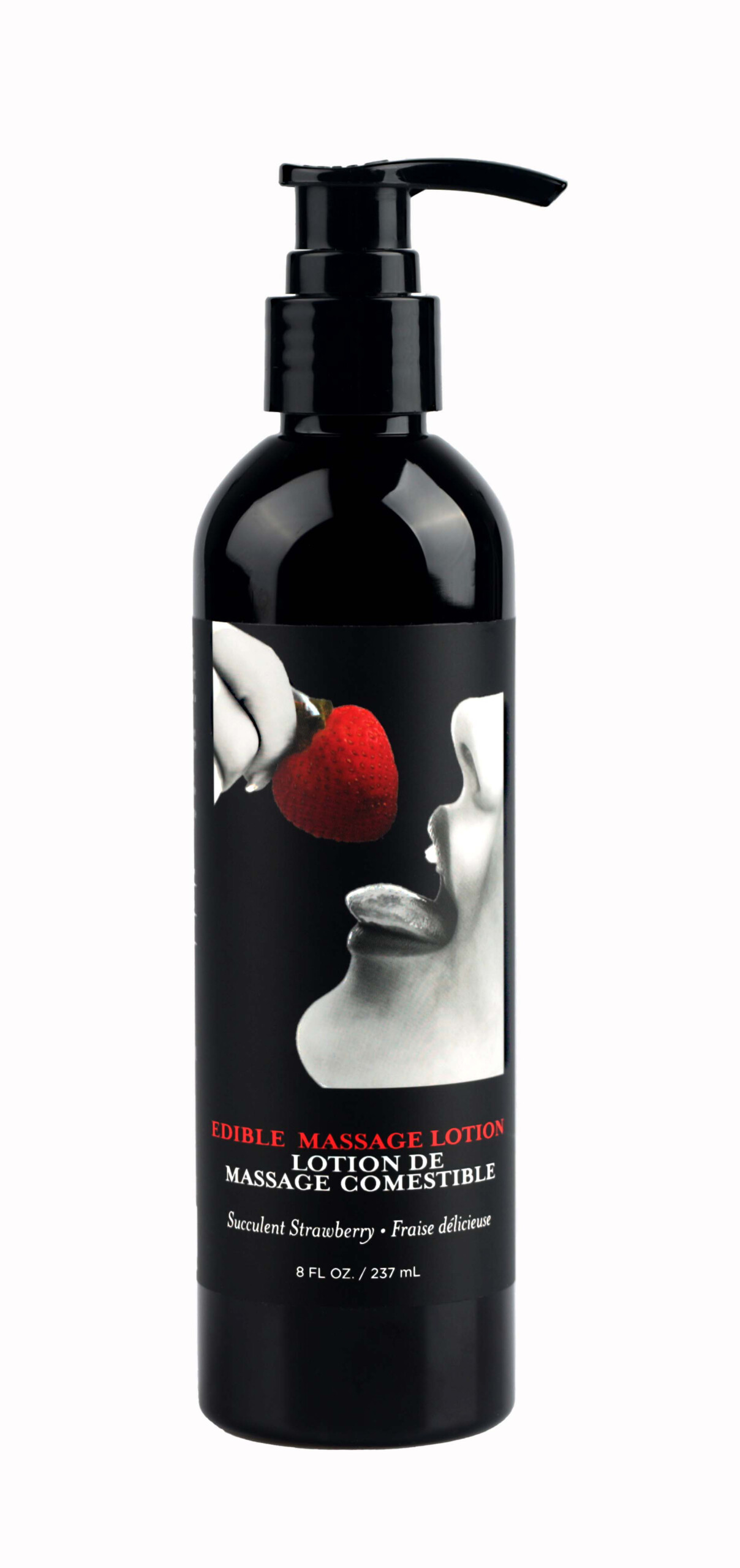 edible massage lotion strawberry 8 fl. oz.