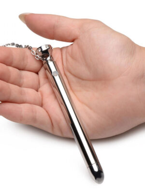 7x vibrating necklace silver