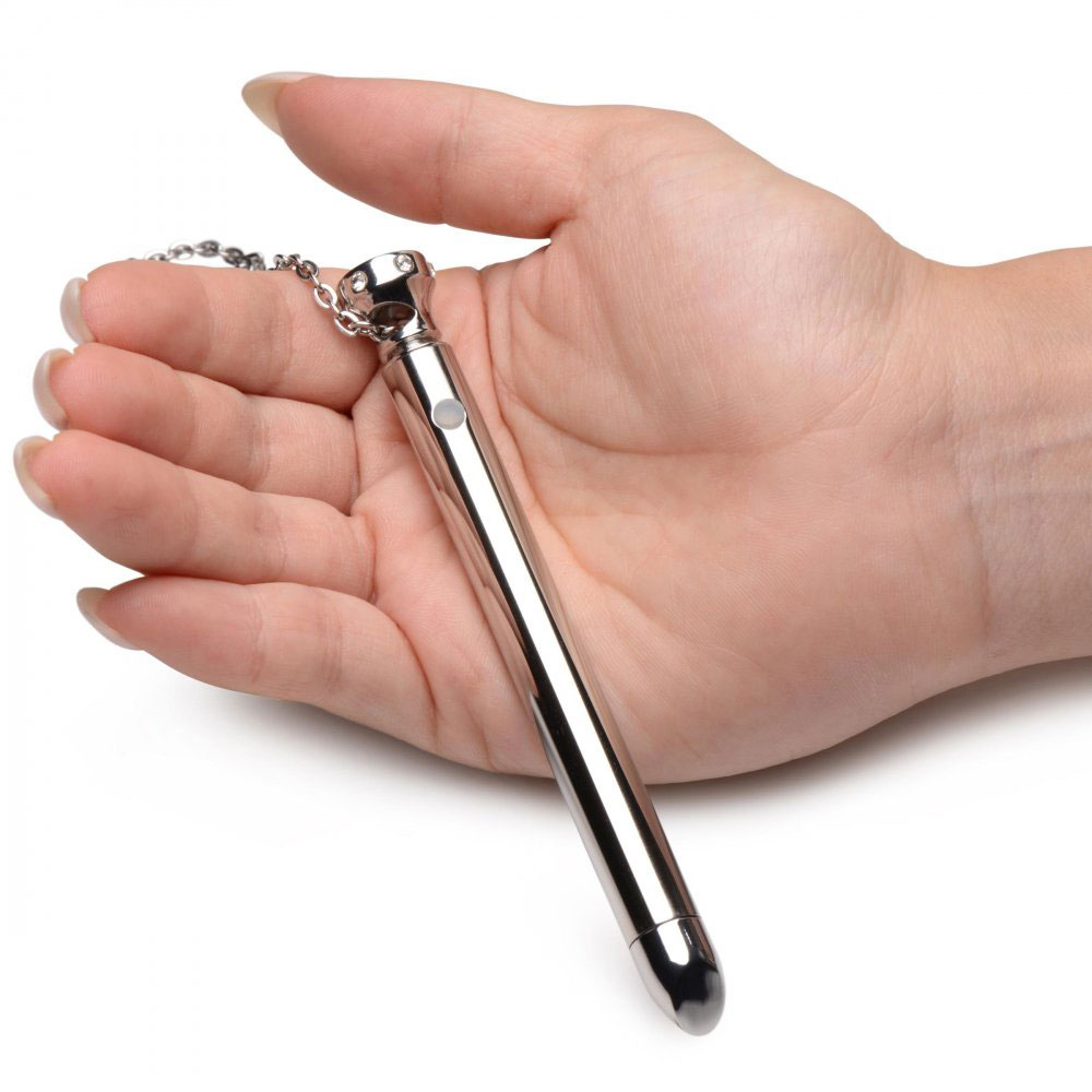 7x vibrating necklace silver 7x vibrating necklace silver